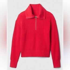 GAP 100% Cotton Relaxed Quarter Zip Sweater womens XXL